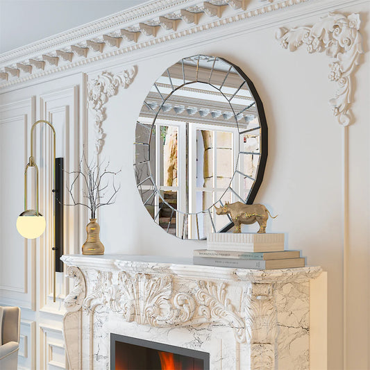 31.5" Large Round Decorative Mirror