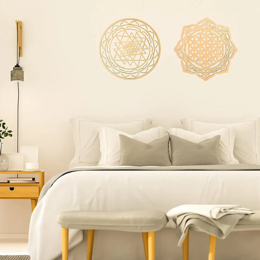 4-Piece Sacred Geometry Wall Art Collection