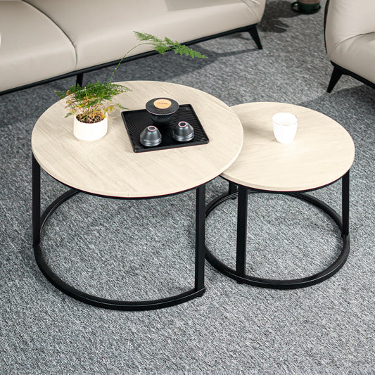 EGOONM 2-Piece Nordic Coffee Table Set